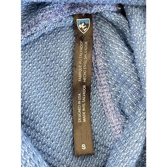 Kuhl Petra Turtleneck Top Blue Small Waffle Knit - Picture 10 of 13